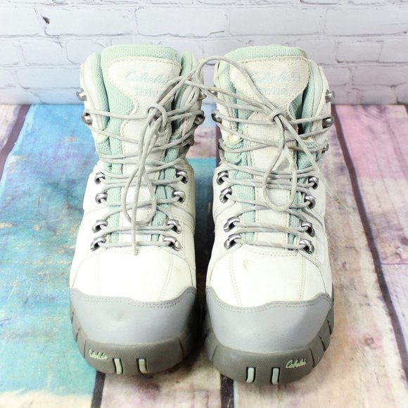 Cabelas Dry-Plus Thinsulate Insulated Hiking Suede Winter Boots 9 D - Picture 5 of 9